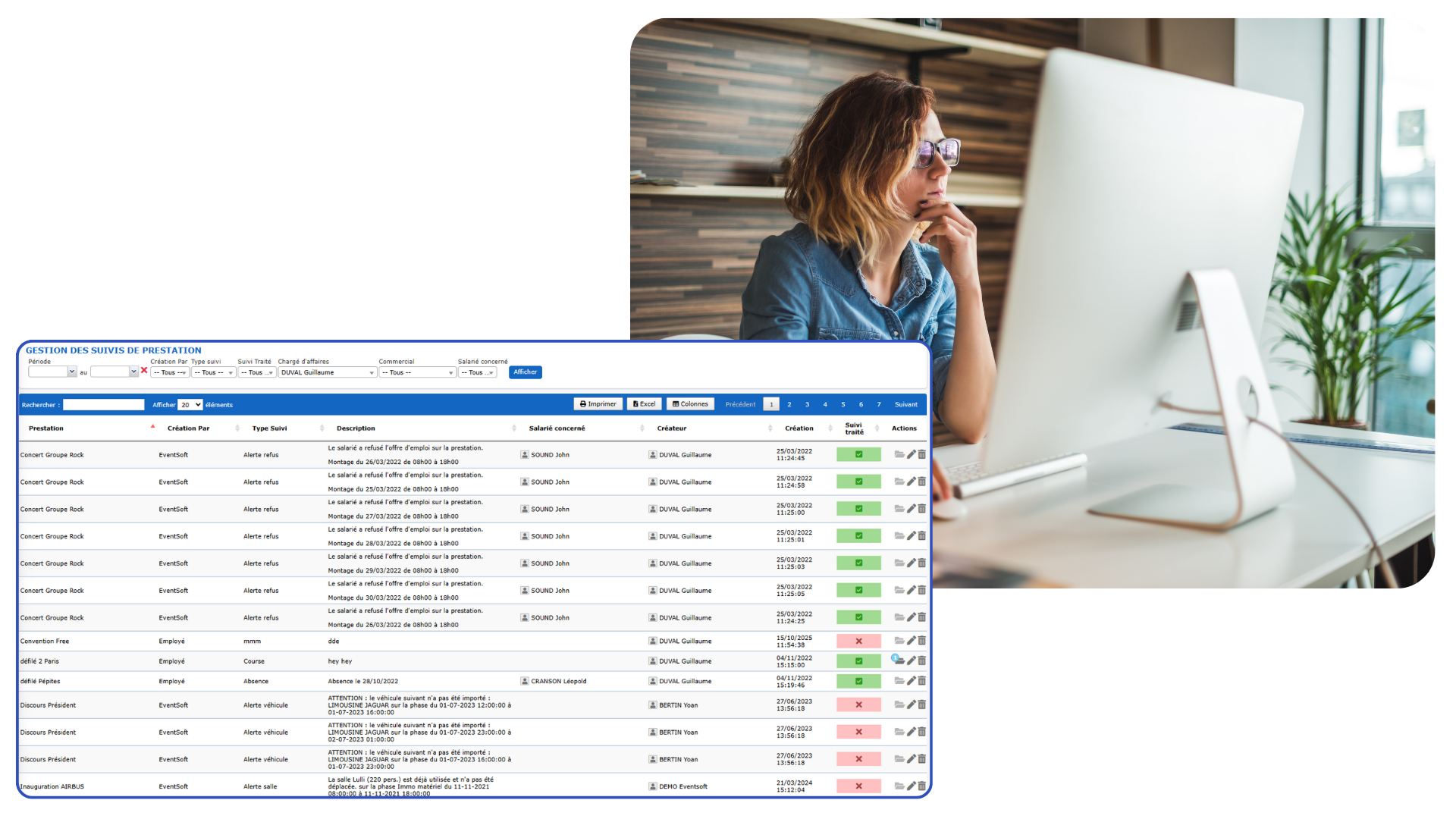 Gestion des prestations